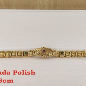 Tezshree Golden Flower Design Beautiful Lightweight Bracelet / Handmade Beautiful Bracelet / Daily Wear Bracelet / Rajwadi Gold Plated Bracelet / Antique Bracelet / Gift For Her /  Raksha bandhan Gift