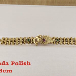 Tezshree Golden Peacock Design Beautiful Lightweight Bracelet / Handmade Beautiful Bracelet / Daily Wear Bracelet / Rajwadi Gold Plated Bracelet / Antique Bracelet / Gift For Her /  Raksha bandhan Gift