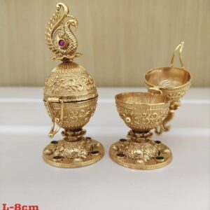 Peacock style kumkum Dabbi